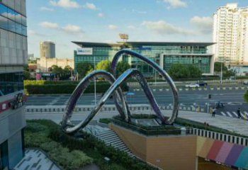 圓環(huán)雕塑制造，酒店擺件，燈光圓環(huán)雕塑選定