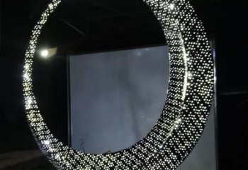 圓環(huán)雕塑定制，小區(qū)雕塑，建筑不銹鋼圓環(huán)雕塑提供