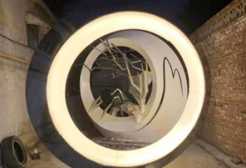 圓環(huán)雕塑選用，美陳雕塑，不銹鋼圓環(huán)雕塑專供