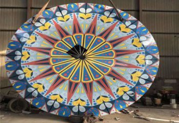 圓環雕塑選用，多彩藝術，鏤空烤漆圓環雕塑展品