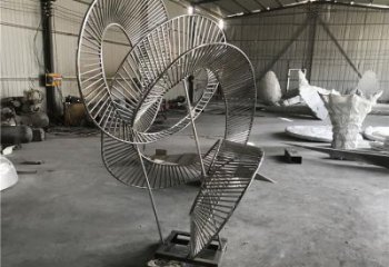 圓環(huán)雕塑精選，街道標(biāo)識(shí)，鏤空圓環(huán)雕塑指用