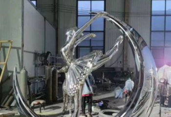 舞者雕塑優選，城市裝飾，圓環舞者雕塑訂做