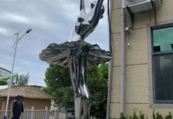 舞者雕塑制作優選，戶外雕塑，軟裝圓環舞者雕塑優選