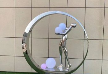 地產仙子雕塑生產，城市裝飾，景觀圓環仙子雕塑選定