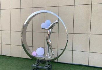 仙子景觀雕塑常用，酒店擺件，圓環仙子雕塑觀賞型