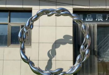 金魚雕塑定價，街景小品，環境圓環金魚雕塑批發