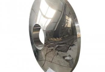 圓環雕塑供需，室外軟裝，金屬不銹鋼圓鏡雕塑制作