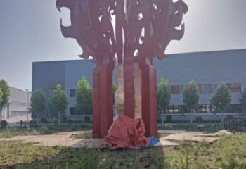 火球雕塑，精神堡壘火球雕塑落地展示