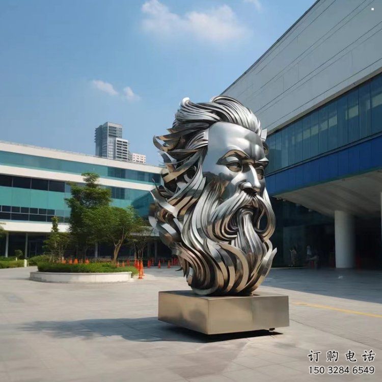 白鋼西方人雕塑提供，歐式藝術(shù)，中式鏡面人頭像雕塑通用