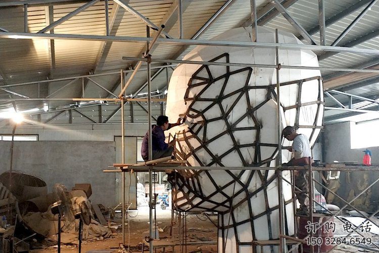 鐵藝人頭像雕塑制造，酒店擺件，鏤空人頭像雕塑選定