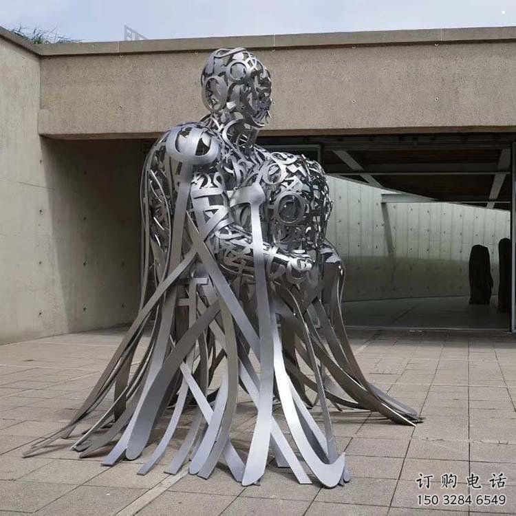 公園字母人物雕塑，噴砂發光雕塑，鑄銅工藝