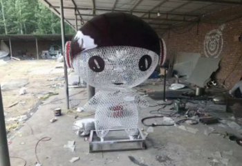 動漫人物雕塑廠家，編織工藝，公園廣場戶外卡通人物雕塑