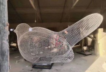 鏤空鳥雕塑供需，廣場雕塑，鐵藝小鳥雕塑定制