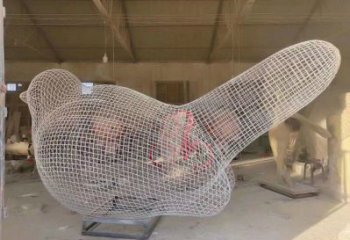 鏤空鳥雕塑通用，花園小品，景觀鐵藝小鳥雕塑優價