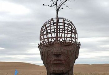人頭像雕塑標準，彩鋼制作，鏤空鐵藝人頭像雕塑優(yōu)價