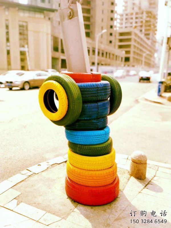 廣場輪胎雕塑供求，露天雕塑，企業輪胎雕塑標準