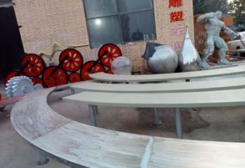烤漆車輪雕塑制造商，室外軟裝，景觀車輪雕塑承接