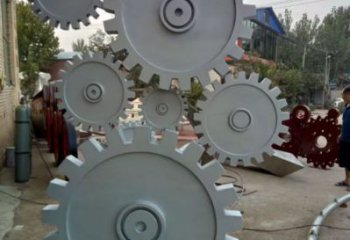 大型齒輪雕塑