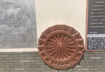 廣場(chǎng)水車(chē)雕塑批發(fā)，廣場(chǎng)系列，水車(chē)雕塑工藝定價(jià)