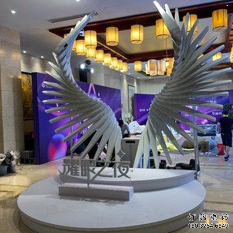 天使之翼雕塑供需，標(biāo)識(shí)雕塑，景觀翅膀雕塑制造商