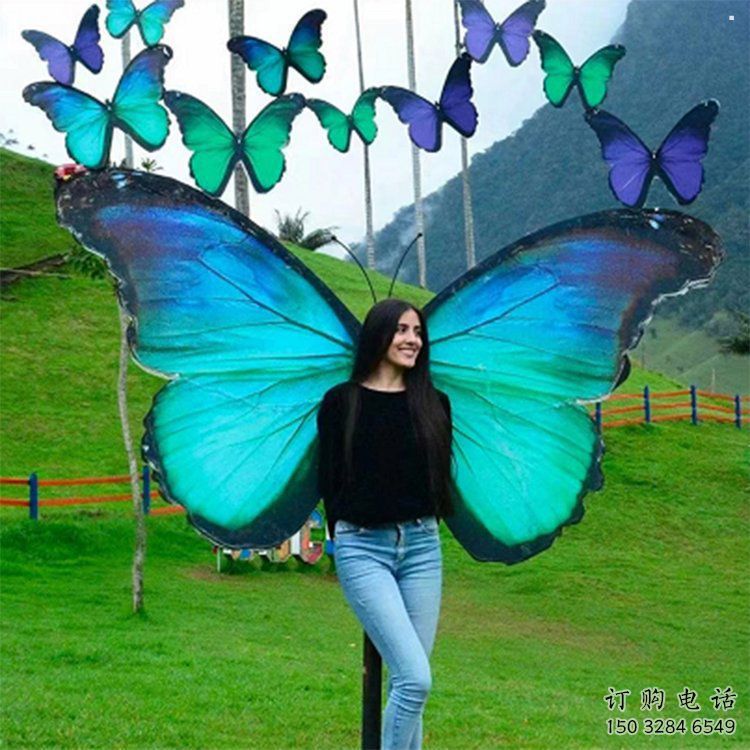 羽翼雕塑精品，白鋼構(gòu)件，別墅不銹鋼羽翼雕塑供求