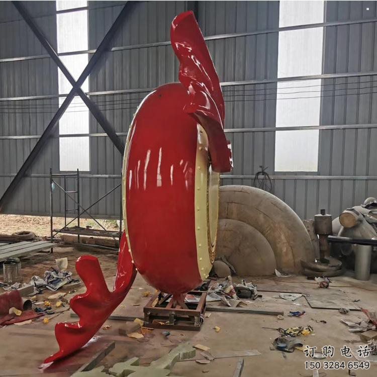 景觀鑼鼓雕塑選用，美陳雕塑，抽象不銹鋼鑼鼓雕塑標準