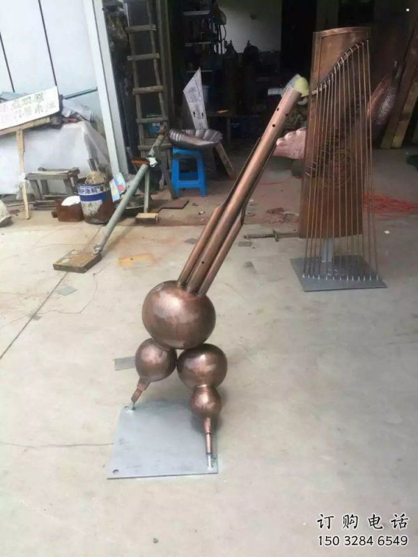 雕塑銅鼓景觀批發，樂器雕塑，抽象銅鼓雕塑定價