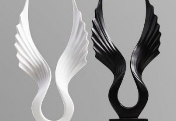 景觀鳥翅雕塑供需，彩鋼制作，大型不銹鋼鳥翅雕塑公司