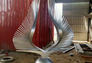 景觀鳥翅雕塑通用，花園小品，不銹鋼鳥翅雕塑優價