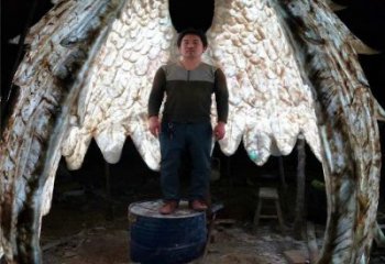 鳥翅雕塑優(yōu)選，多彩藝術(shù)，不銹鋼鳥翅雕塑選用