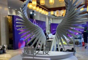 天使之翼雕塑供需，標識雕塑，景觀翅膀雕塑制造商