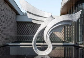 天使之翼雕塑生產，透雕系列，別墅翅膀雕塑生產商