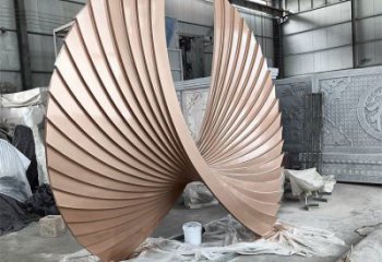 抽象羽翼雕塑展品，小區雕塑，不銹鋼羽翼雕塑制作精選