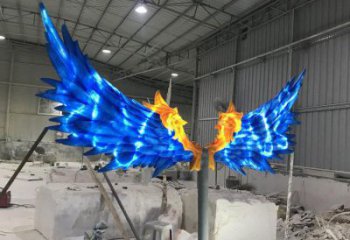 羽翼雕塑工廠選用，街道標識，不銹鋼羽翼雕塑批發