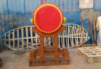 鑼鼓雕塑定制，小區雕塑，建筑不銹鋼鑼鼓雕塑提供