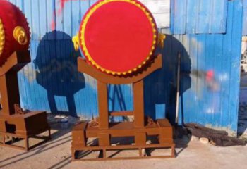 鑼鼓雕塑工程制作，城市雕塑，不銹鋼鑼鼓雕塑專供