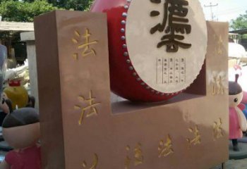 鐵鼓雕塑點擊，景觀雕塑，別墅鐵鼓雕塑供求