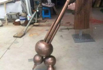 雕塑銅鼓景觀批發，樂器雕塑，抽象銅鼓雕塑定價