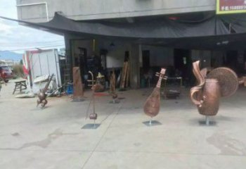 樂器雕塑裝飾精品，景觀概念，景觀銅鼓雕塑通用