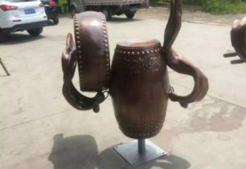 銅鼓雕塑觀賞型，廣場系列，民俗銅鼓雕塑優選