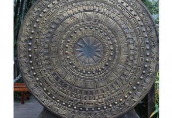 銅鼓雕塑選用，多彩藝術，鏤空銅鼓雕塑展品