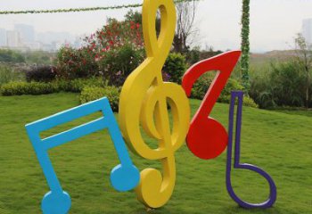 音樂符號雕塑選定，拉絲工藝，景觀音樂符號雕塑預(yù)定