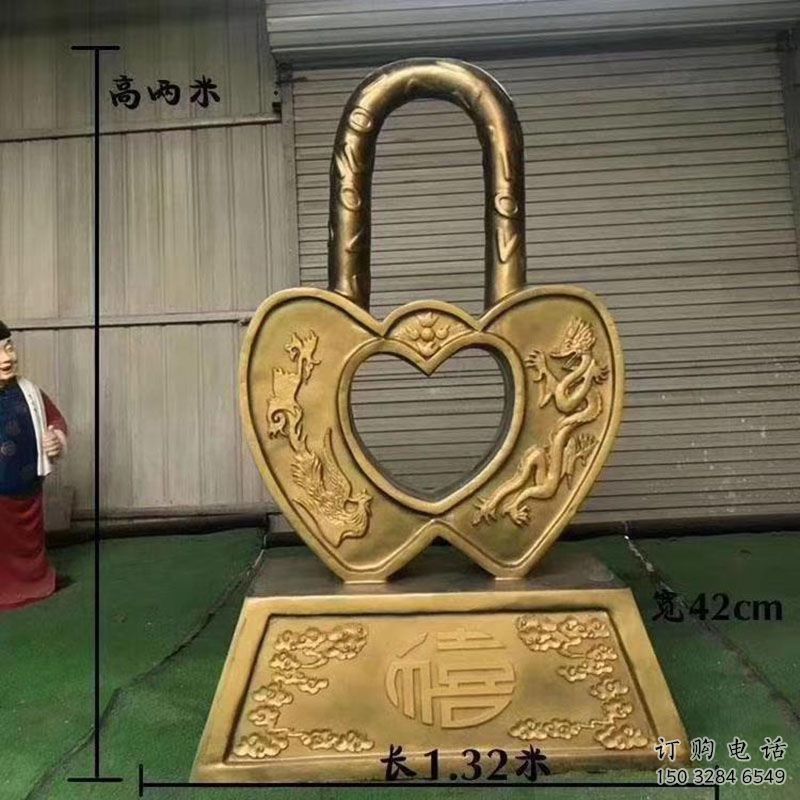 鎖子雕塑造型供需，廣場(chǎng)雕塑，城市玻璃鋼鎖子雕塑選用