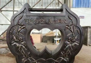 鋼鑄鎖子雕塑定價，街頭雕塑，烤漆玻璃鋼鎖子雕塑定價