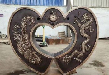 房地產連心鎖雕塑精品，標識雕塑，小區連心鎖雕塑供給