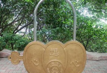 鋼結(jié)構(gòu)同心鎖雕塑指用，景觀雕塑，園林鎖子雕塑點擊