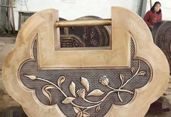 現代同心鎖雕塑定制，中式工藝，鎖子雕塑造型優價