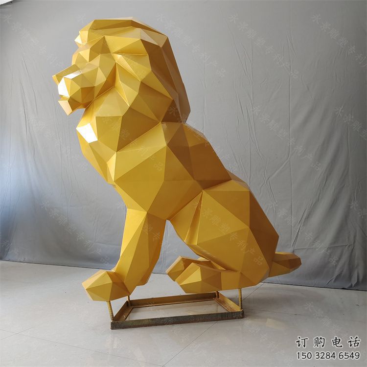 池州獅子雕塑服務(wù)商，動物雕塑，不銹鋼獅子雕塑制作