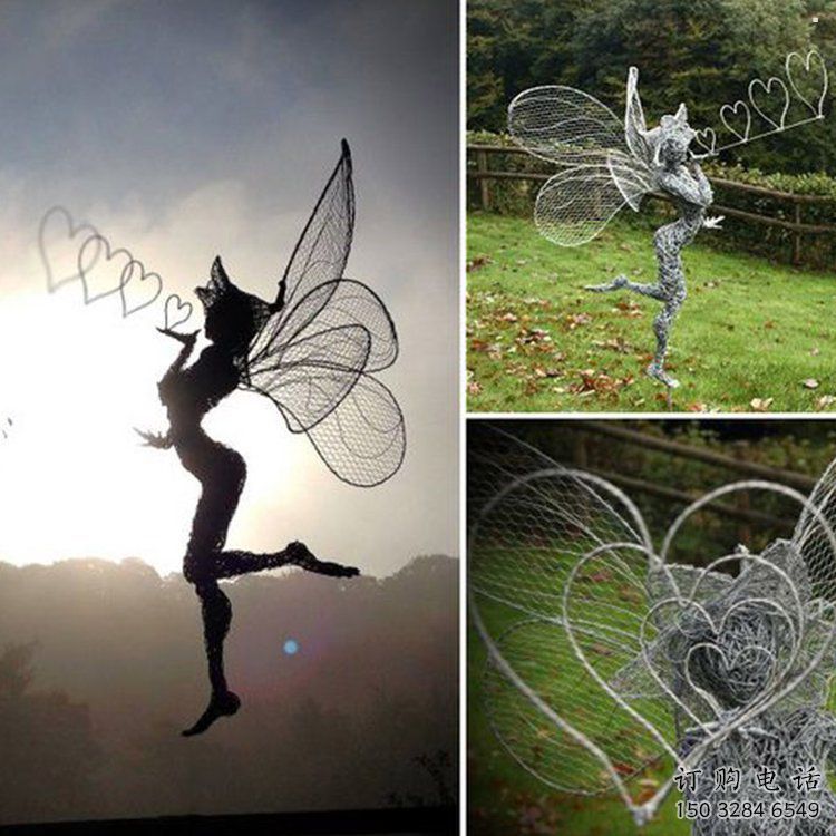 臺江小精靈雕塑，抽象卡通雕塑，美陳人物擺件