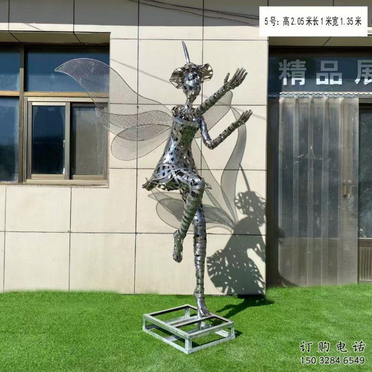 隴南現代鏤空舞者雕塑承接，歐式風格，鐵藝跳舞雕塑精選